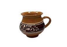 Cănuță ceramică mare maro Cănuță ceramică mare maro